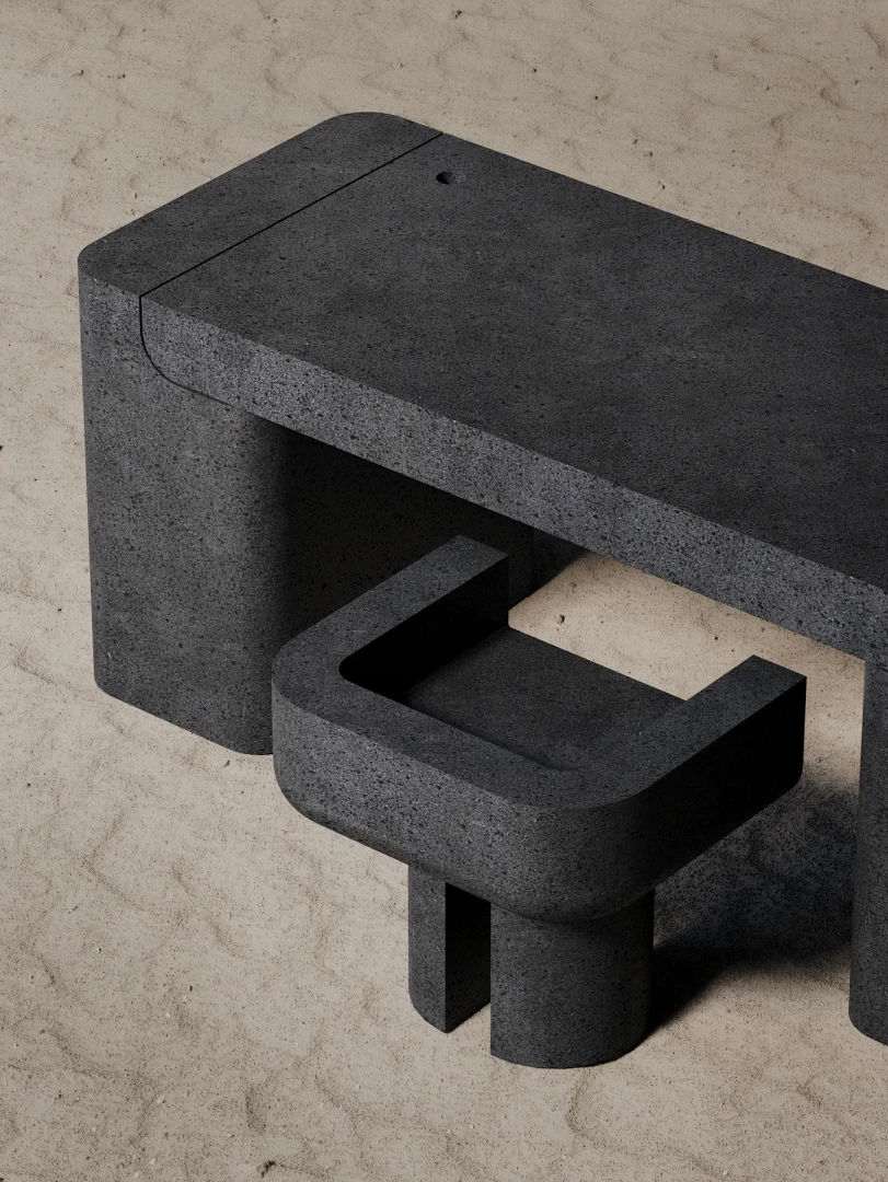 M_016 Desk Lava Rock