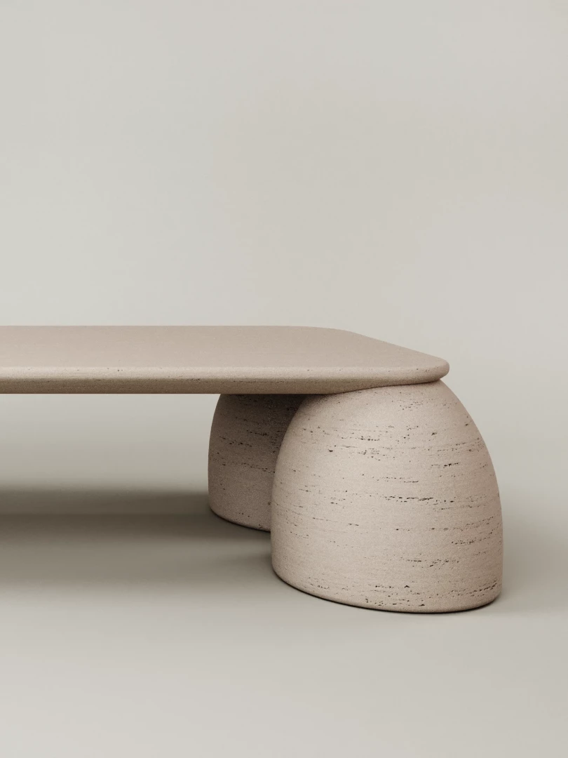 M_018 Dining Table Travertine