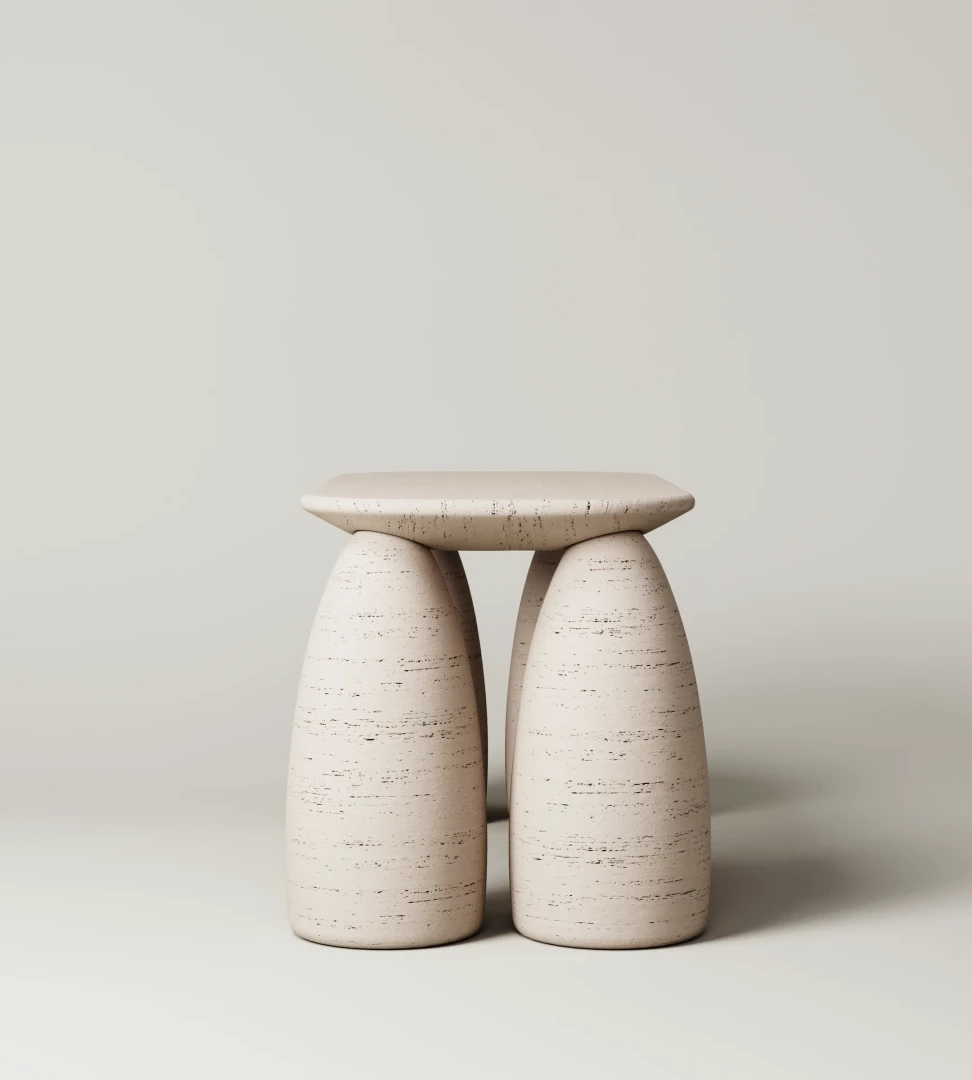 M_019 Desk Travertine