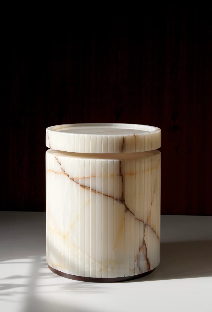 Drey table Shell Onyx