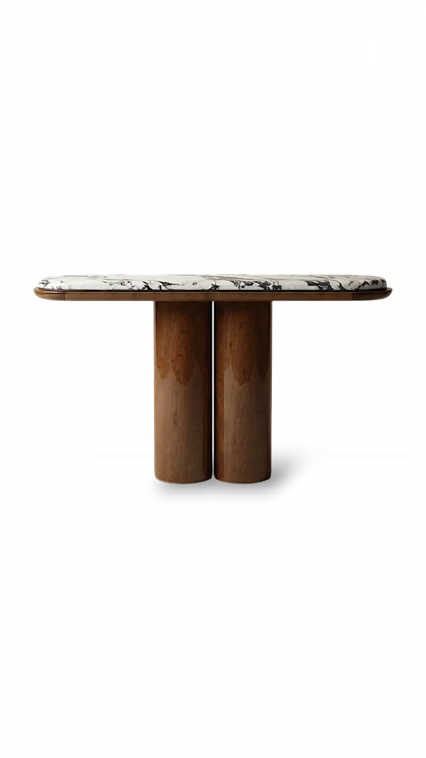 Ida glossy wood console