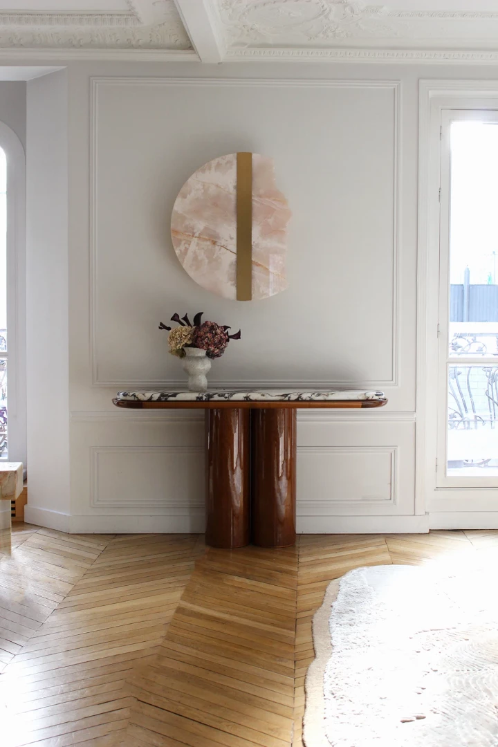 Ida glossy wood console - Image 6