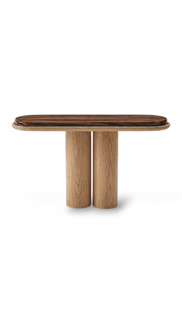 Ida glossy wood console