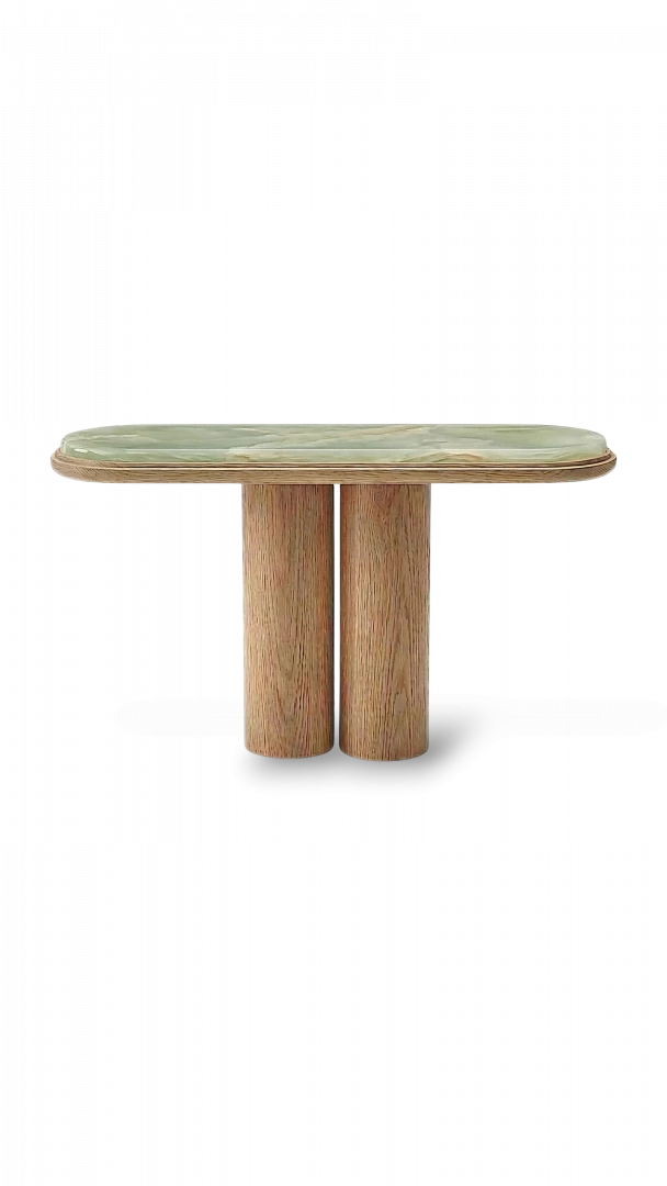 Ida glossy wood console