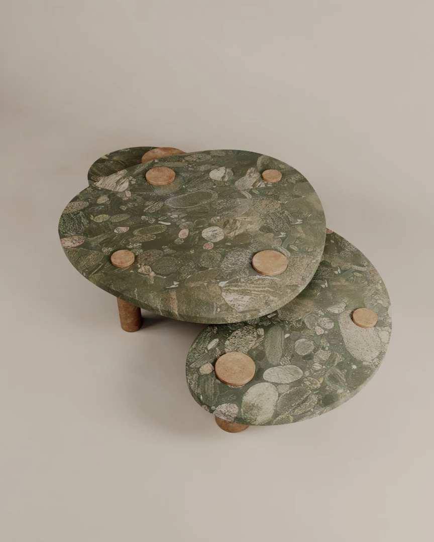 Magatama Coffee Table Trio Verde Marinace