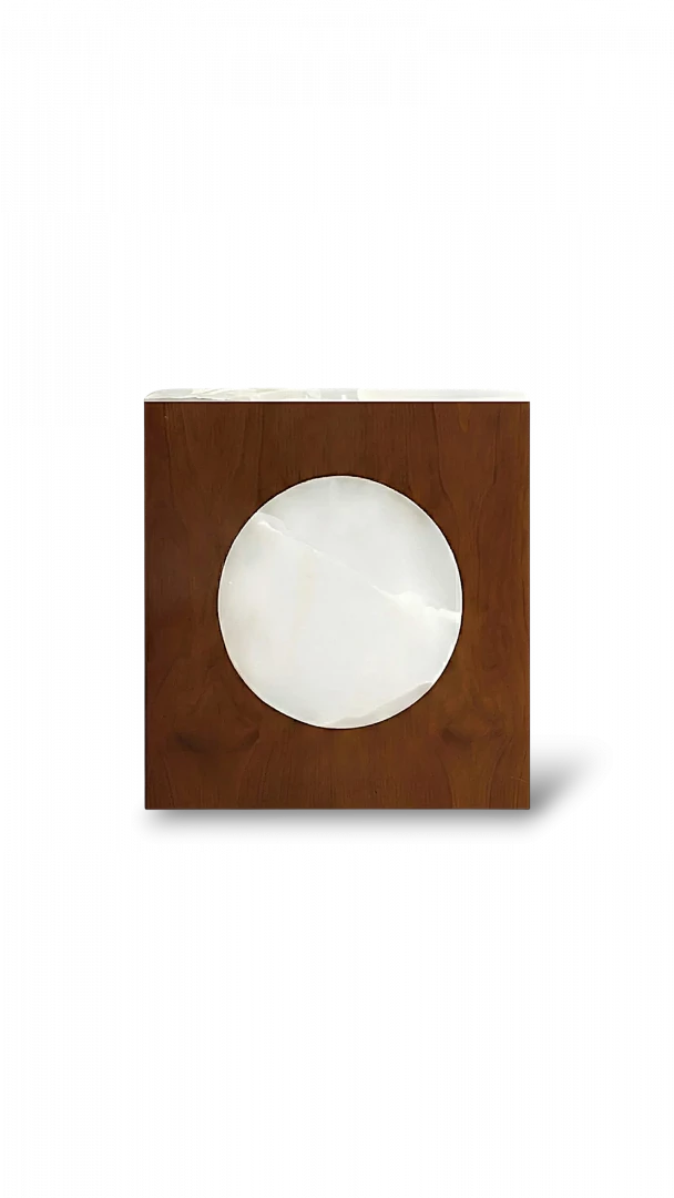 Rino walnut table Ivory Onyx